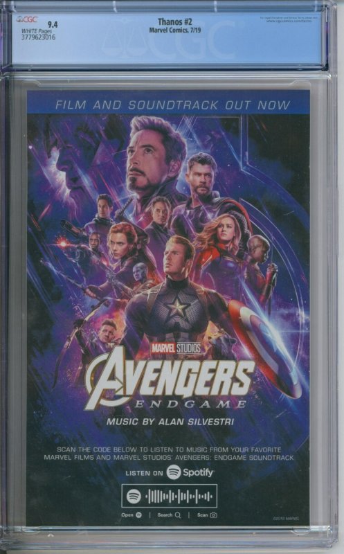 Marvel Comics Thanos #2 CGC 9.4 Tini Howard