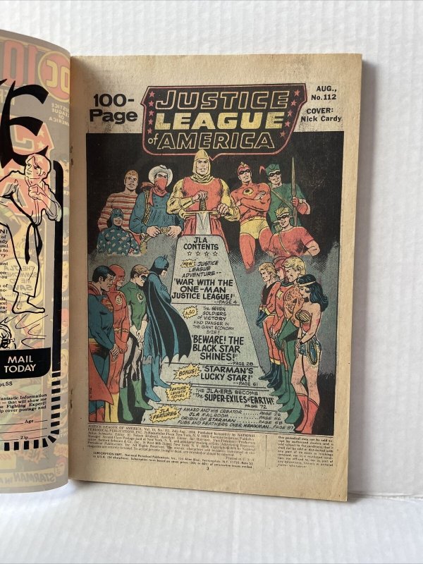 Justice League of America #112 DC 100 Pages 