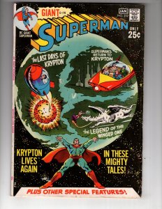 Superman #232 (1971) Upper Mid-Grade GIANT! Early Bronze / EC#3