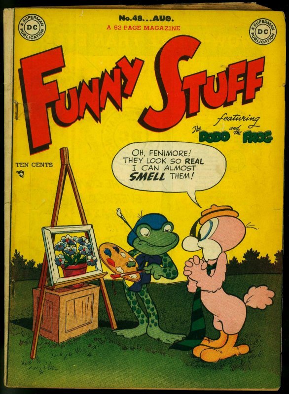 FUNNY STUFF #48 1949-DC COMICS-FROG AND DODO SUPERMAN VG