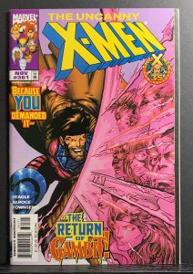 The Uncanny X-Men #361 (1998) Adam Kubert Gambit Returns Cover