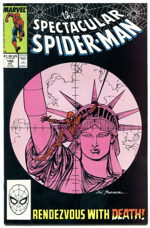 Spectacular Spider-Man #140 1988- Punisher issue NM