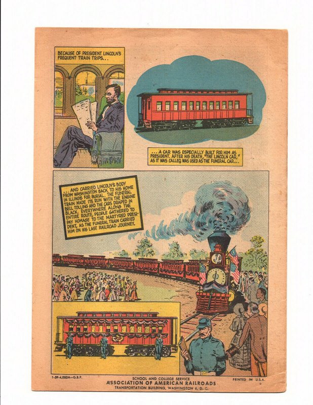 All Aboard, Mr. Lincoln (Jan 1959, Association of American Railroads) - Good+