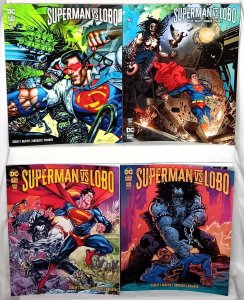 SUPERMAN vs LOBO #1 - 3 Variant Cover B Set DC Comics Black Label DCU