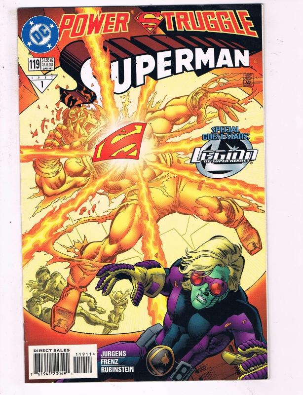 Superman #119 VF DC Power Struggle Comic Book Jurgens Rubenstein DE10