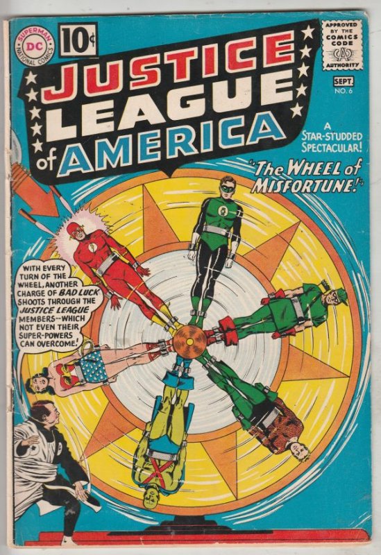 Justice League of America #6 (Aug-61) FN+ Mid-High-Grade Justice League of Am...