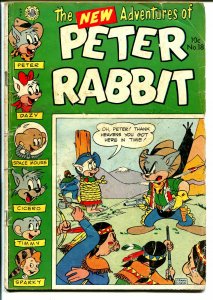 Peter Rabbit #18 1953-Avon-bondage cover-western theme-Space Mouse-VG-