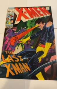 The X-Men #59 (1969)first Dr Lykos/ sentinels -the last X-men n. Adams