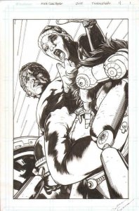 Pandemica #4 pg 1 Original Art Alex Sanchez bestselling author Jonathan Maberry 