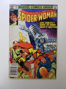 Spider-Woman #43 Newsstand Edition (1982) VF condition