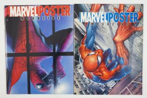 Marvel Poster Magazine #1-2 VF/NM complete series - j. scott campbell  alex ross 