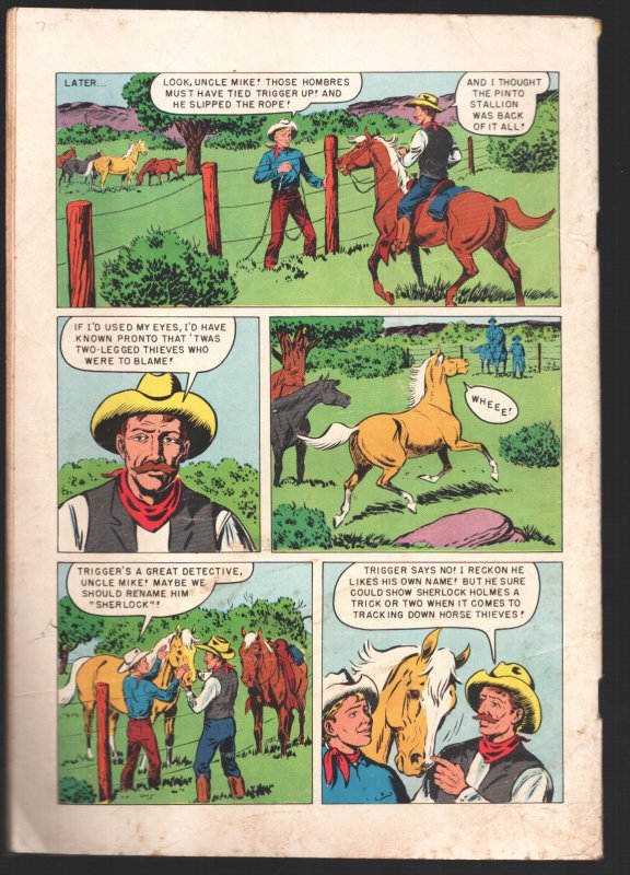 Roy Rogers' Trigger #101953-Dell-Adventures of Roy's famous horse