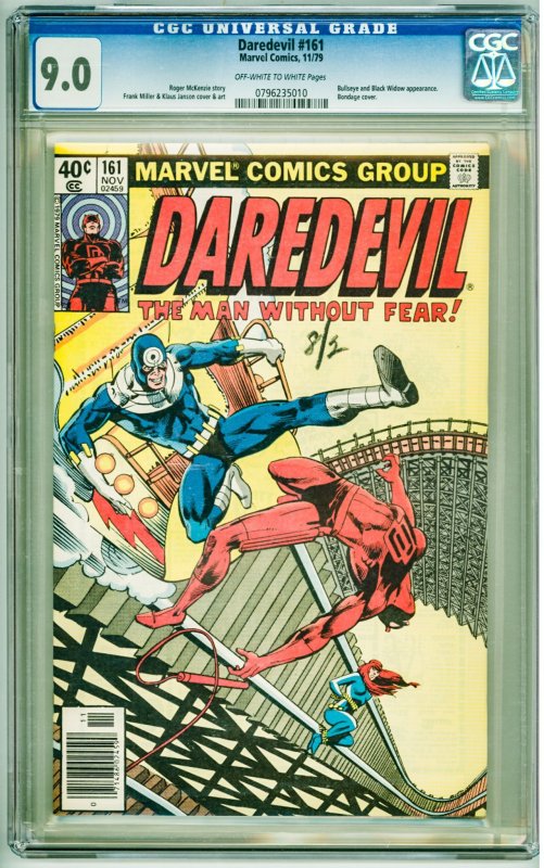 Daredevil #160 (1979) CGC 9.0! OWW Pages!