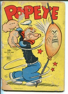 Four Color Comics #43 1944- Popeye boxing cover low grade