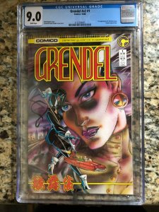 GRENDEL #1 CGC 9.0 WHITE COMICO  10/86