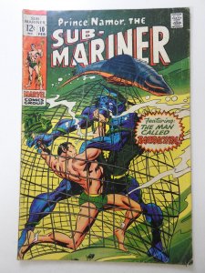 Sub-Mariner #10  (1969) vs Barracuda! Solid VG- Condition!