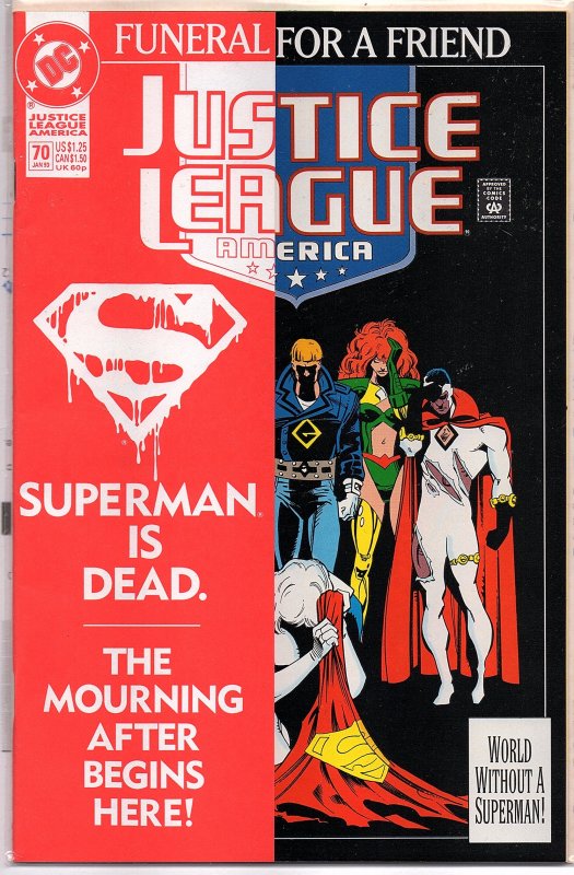 DC Comics Justice League America #70 Collector's Edition Paper fold-over cover