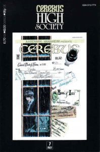 Cerebus High Society #7 FN; Aardvark-Vanaheim | save on shipping - details insid