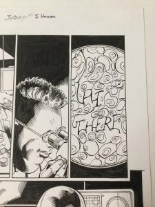 Venom 165 Page 11 Mark Bagley Original Art 3/5 Splash Interior Scary!