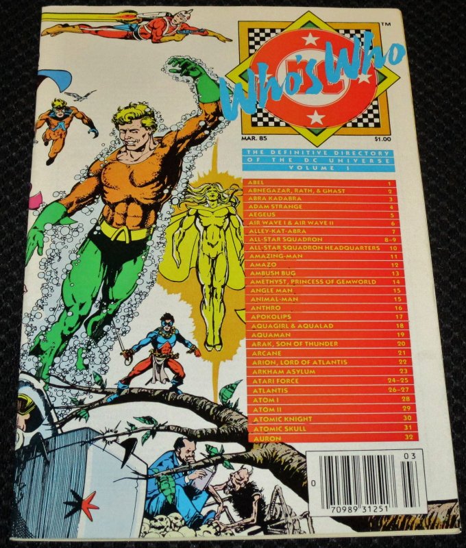 Who's Who: The Definitive Directory of the DC Universe #1 (1985)