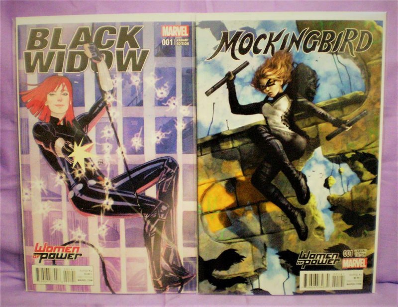 Marvel Women of Power BLACK WIDOW #1 and MOCKINGBIRD #1 (Marvel, 2016)!