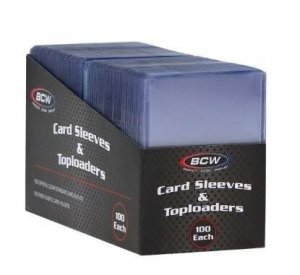 BCW 100 Count Card Sleeve and Toploader Combo Pack