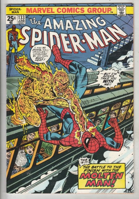 Amazing Spider-Man #133 (Jun-74) FN Mid-Grade Spider-Man