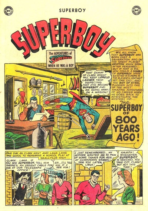SUPERBOY #113 (Jun1964) 5.0 VG/FN  Two Fun Time-Travel Stories! Curt Swan!