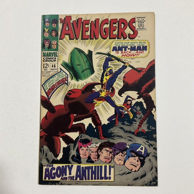 Avengers 46 Very Fine+ Vf+ 8.5 Marvel 1968