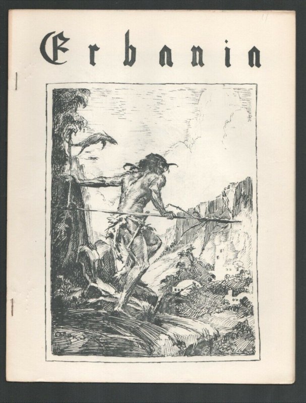 Erbania #11 1962-Edgar Rice Burroughs & Tarzan Fanzine-Cover art by Roy Krenk...