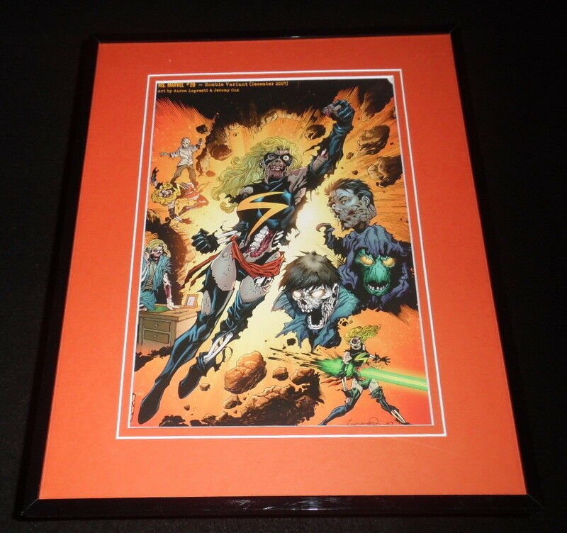 Marvel Zombies Ms Marvel #20 Framed 11x14 Poster Display 