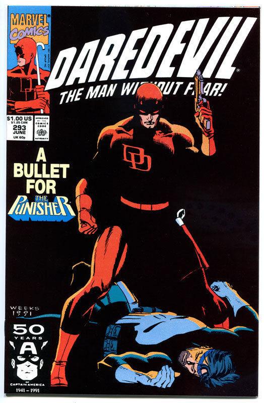DAREDEVIL #292 293 , vs Punisher, NM, Blind, Man without Fear, more DD in store