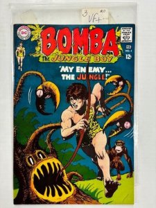 BOMBA THE JUNGLE BOY 3 DC Comics VF+ Feb. 1968 Nick Cardy, Jack Sparling