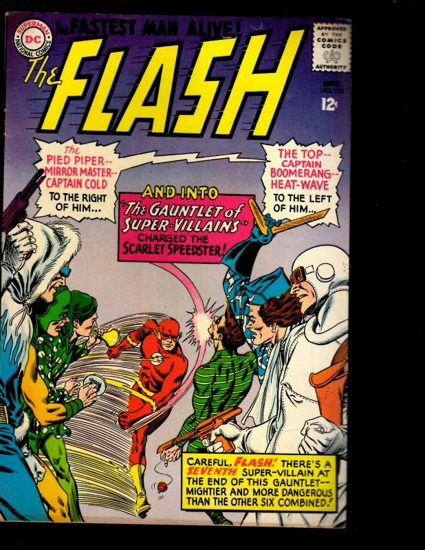 The Flash # 155 VF DC Comic Book Captain Cold Trickster Grodd Justice League NE3