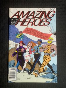 1989 AMAZING HEROES Comic Magazine #161 FVF 7.0 Hero Hotline / Elementals