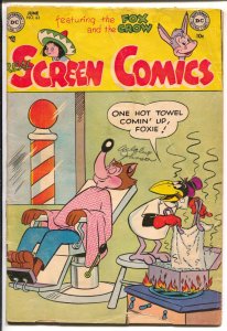 Real Screen #63 1953-DC-Fox & Crow-barber shop- VG