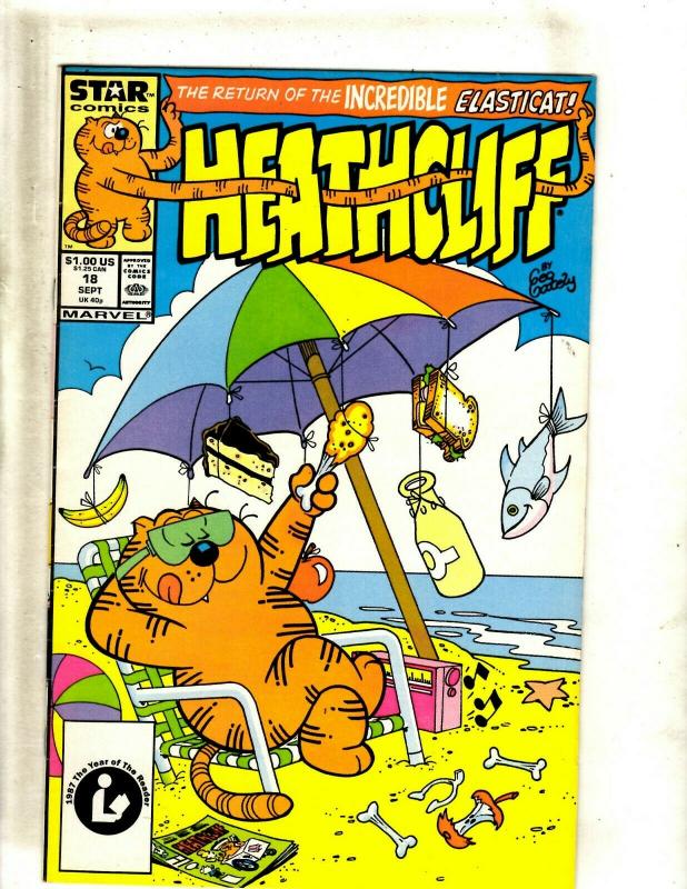 Lot of 11 Heathcliff! Marvel Comic Books #18 19 22 25 26 28 33 34 36 37 41 J344