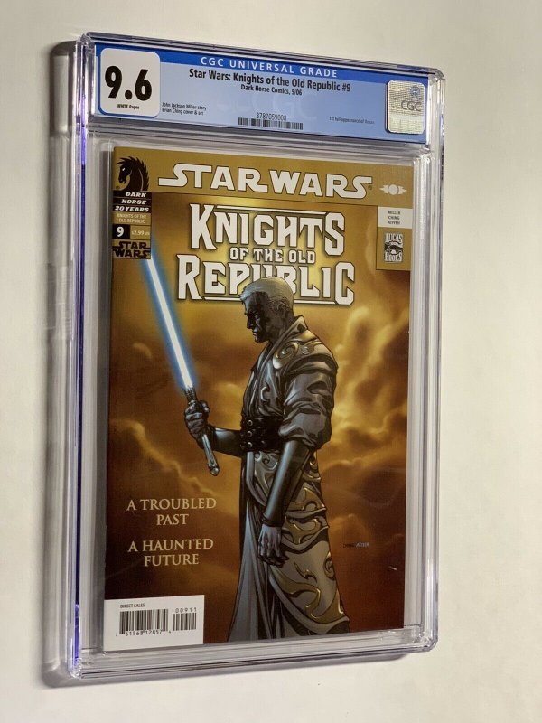 Star Wars Kinghts of the Old Republic 9 cgc 9.6 wp dark horse 1st darth revan