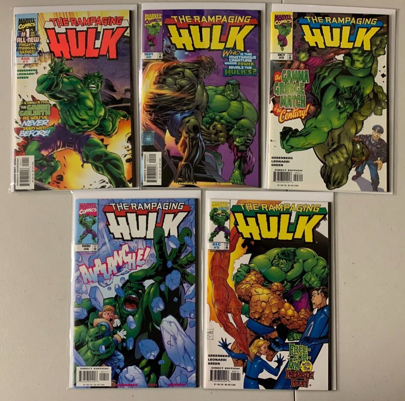 The Rampaging Hulk Comic run:#1-5 8.0 VF (1998)