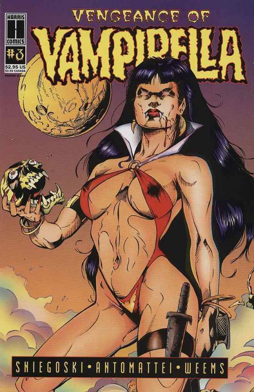 VENGEANCE OF VAMPIRELLA (1994 HARRIS) 3 (2.95 CVR) F-VF COMICS BOOK