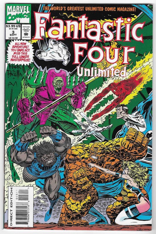 Fantastic Four Unlimited #3 Direct Edition (1993)