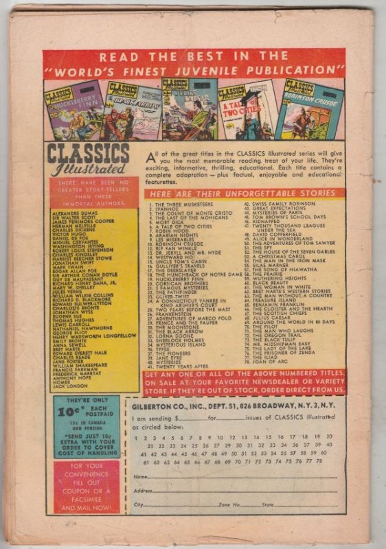 Classics Illustrated #77 (Jan-62) GD/VG Affordable-Grade Paris and Hellen Of ...