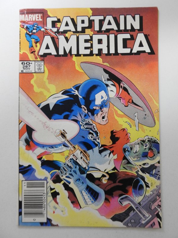 Captain America #287 (1983) Zeck Cover W/Deathlok! VG Condition!