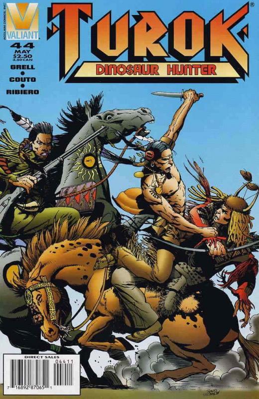 Turok, Dinosaur Hunter #44 VF/NM; Valiant | save on shipping - details inside