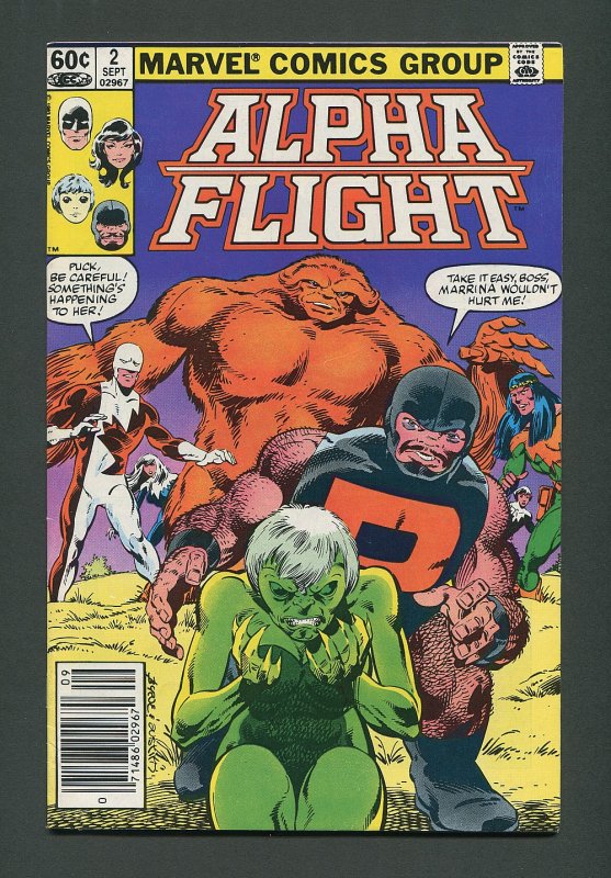 Alpha Flight #2  / 7.5  VFN-  Newsstand  September 1983