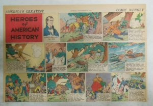 Heroes of American of History by N Afonsky from 11/22/1936 Size: 11 x 15 inches