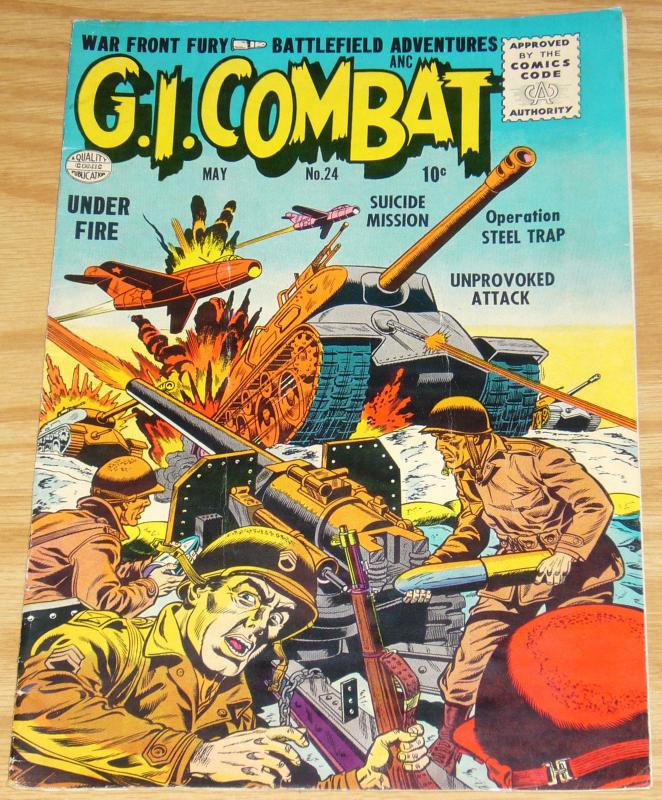 G.I. Combat #24 FN- may 1955 - quality comics - golden age war