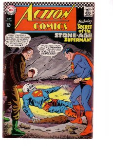 ACTION COMICS #350 1967-SUPERMAN-SKULL COVER-CAVEMAN VG