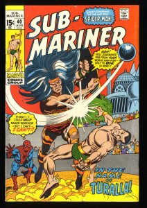 Sub-Mariner #40 VG/FN 5.0 Spider-Man!