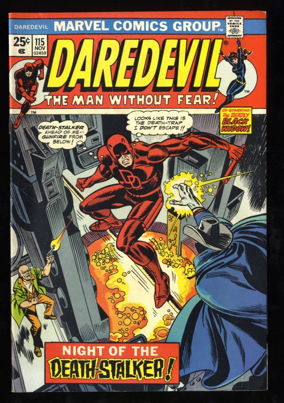 Daredevil #115 VF- 7.5 Ad for Incredible Hulk #181!